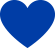 Blue animated heart icon